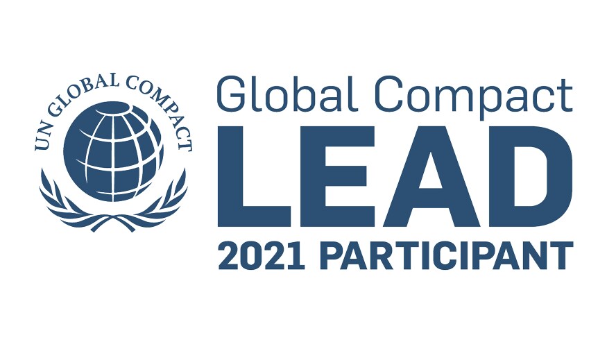 UN Global Compact Lead 2021 Participant award logo