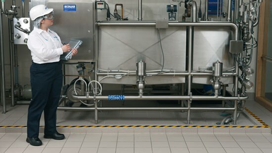 CIP Technical Expert Inspecting Cleaning Equipment
