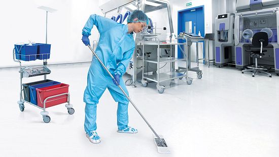 Ecolab Life Sciences products in cleanrooms and other environments.