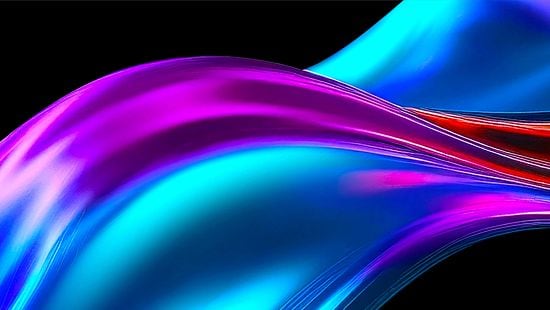 rainbow colored twisted water stream